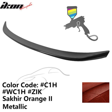 2019 - 2025 BMW G20 G80 M3 M Performance Trunk Spoiler ABSC1H Sakhir Orange II MetallicIkon Motorsports