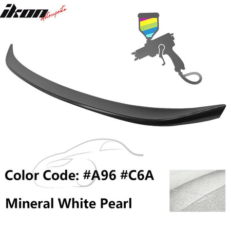 2019 - 2025 BMW G20 G80 M3 M Performance Trunk Spoiler ABSA96 Mineral White PearlIkon Motorsports