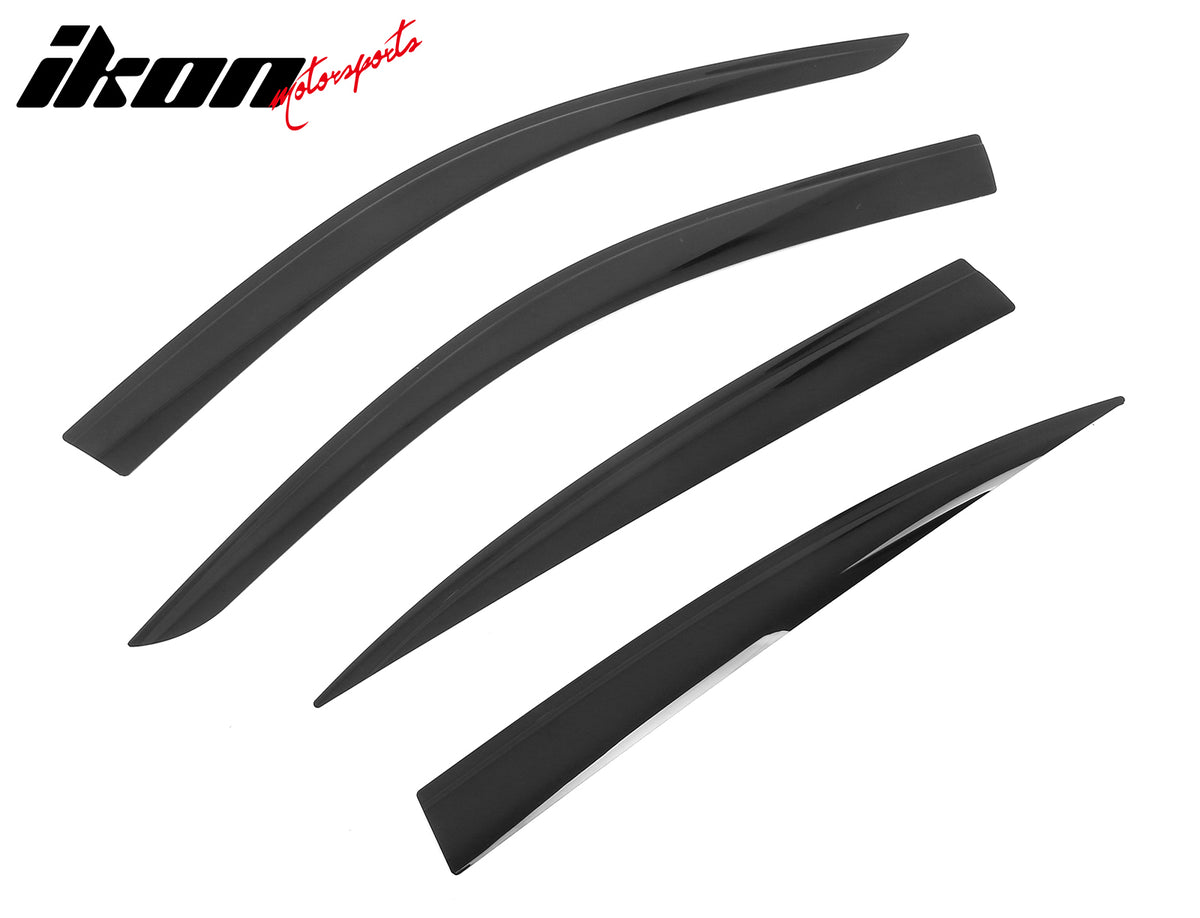 Fits 19-26 BMW G20 3 Series Sedan Low Profile Style Tape-On Window Visors Guards