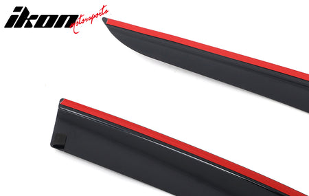 Fits 19-26 BMW G20 3 Series Sedan Low Profile Style Tape-On Window Visors Guards