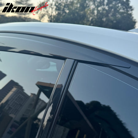 Fits 19-26 BMW G20 3 Series Sedan Low Profile Style Tape-On Window Visors Guards