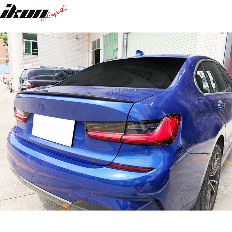 Gloss Black Rear Trunk Spoiler Lip For BMW 3 Series G20 G80 M Performance Style (2018+)