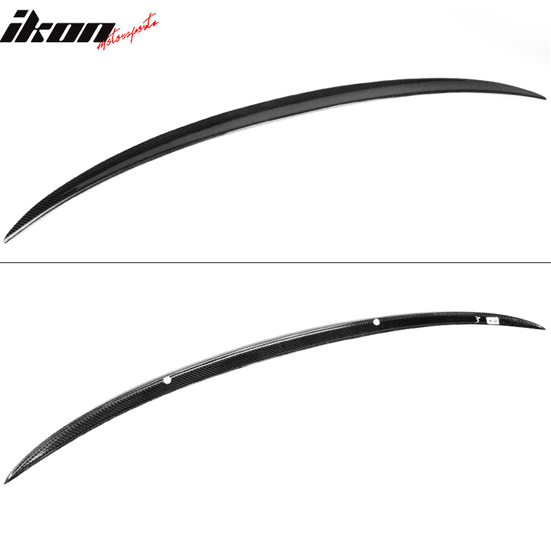 Fits 19-26 BMW 3-Series G20 G80 M3 M Style Rear Trunk Spoiler Wing Carbon Fiber