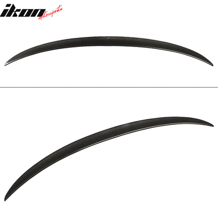 Fits 19-26 BMW 3-Series G20 G80 M3 M Style Rear Trunk Spoiler Wing Carbon Fiber