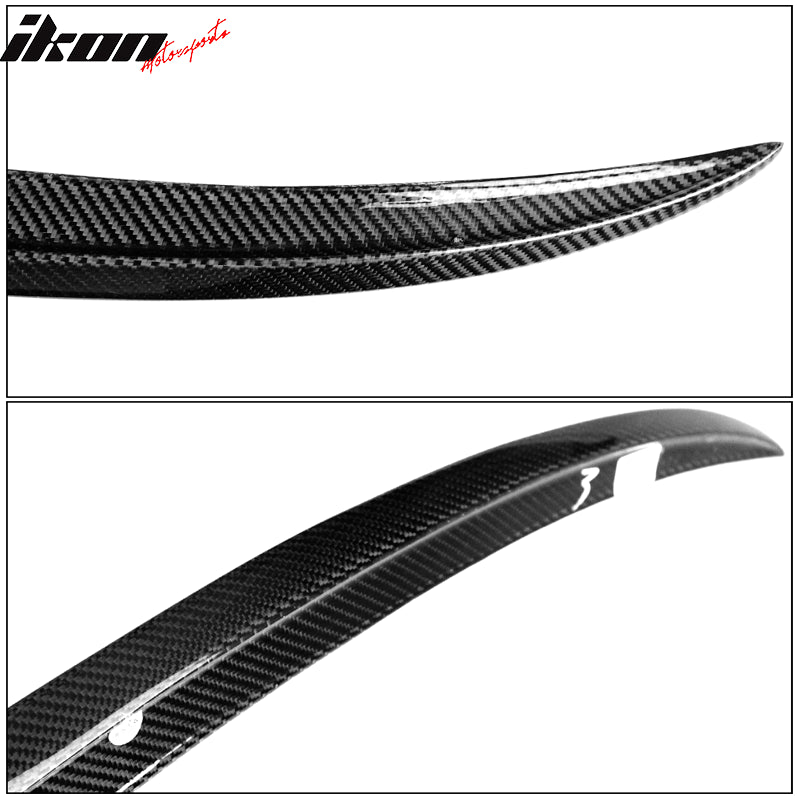 Fits 19-26 BMW 3-Series G20 G80 M3 M Style Rear Trunk Spoiler Wing Carbon Fiber