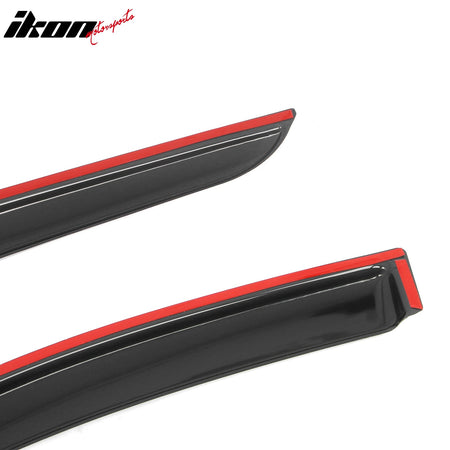2019 - 2025 Cadillac XT4 4PCS Tape on Window Visors Vent Rain Sun GuardsIkon Motorsports