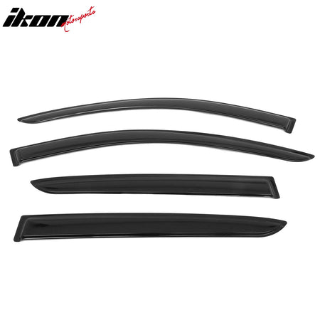 2019 - 2025 Cadillac XT4 4PCS Tape on Window Visors Vent Rain Sun GuardsIkon Motorsports