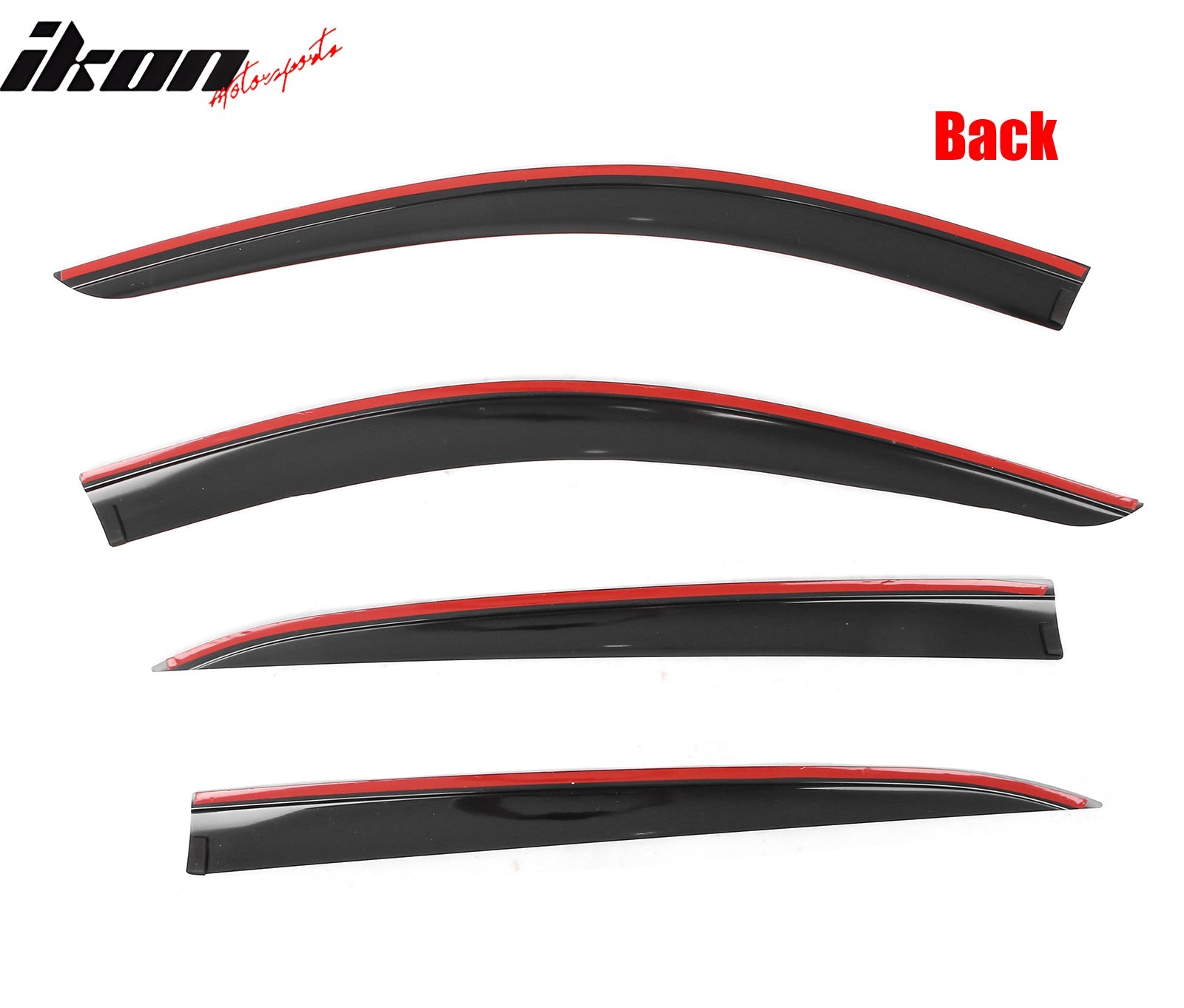 2019 - 2025 Cadillac XT4 Low Profile Style Tape on Window Visors GuardsIkon Motorsports