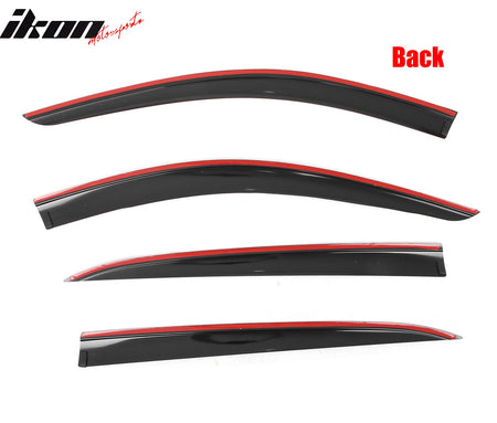 2019 - 2025 Cadillac XT4 Low Profile Style Tape on Window Visors GuardsIkon Motorsports