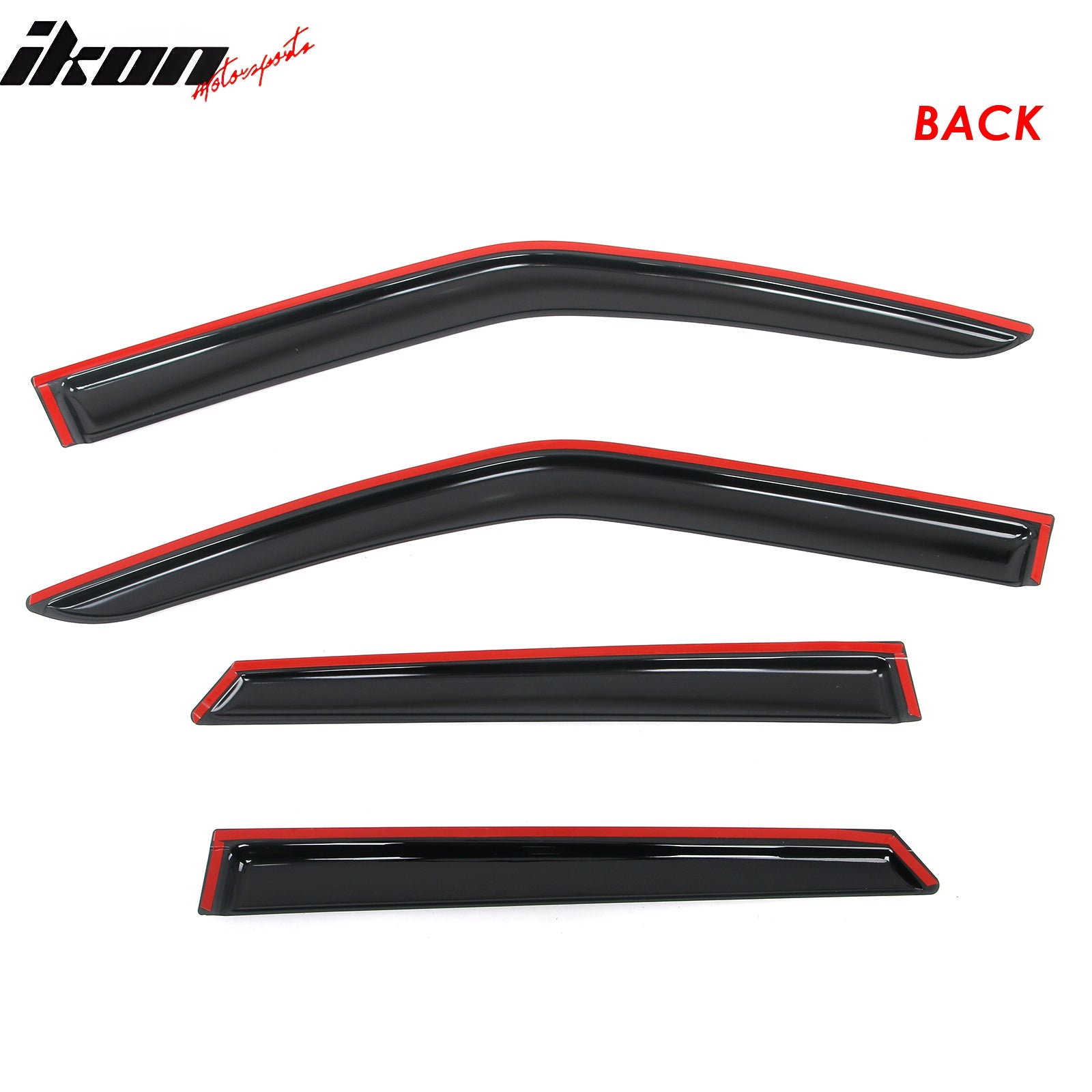 Fits 19-25 Chevy Blazer Window Visors Vent Rain Sun Guards Deflectors Tape-On