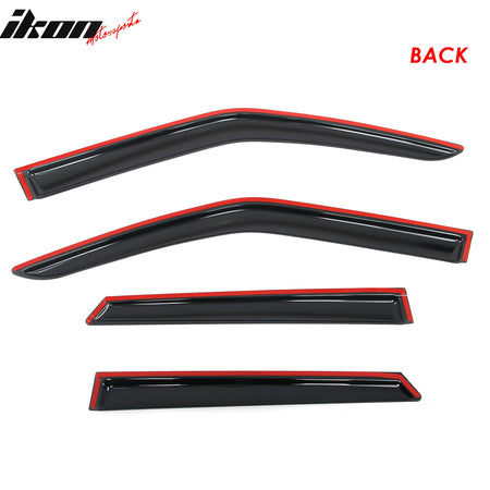 Fits 19-25 Chevy Blazer Window Visors Vent Rain Sun Guards Deflectors Tape-On
