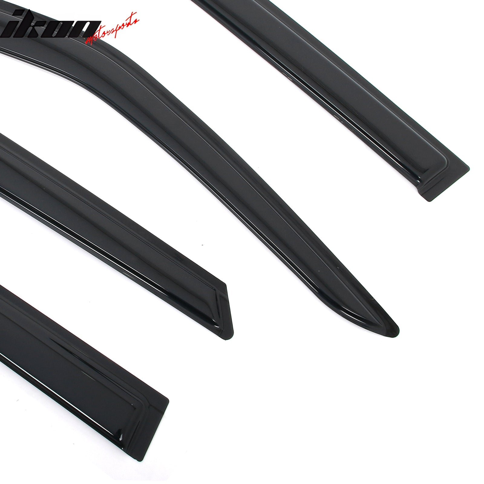 Fits 19-25 Chevy Blazer Window Visors Vent Rain Sun Guards Deflectors Tape-On