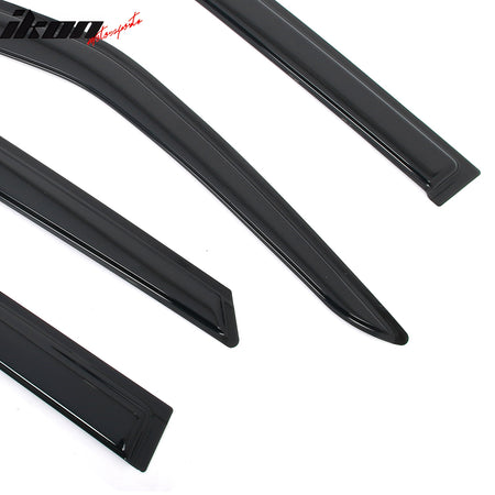 Fits 19-25 Chevy Blazer Window Visors Vent Rain Sun Guards Deflectors Tape-On