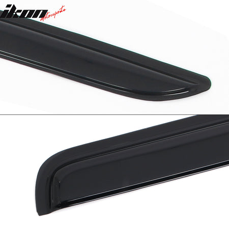 Fits 19-26 Chevy Silverado & GMC Sierra 1500 Crew Cab Tape on Window Visors Vent