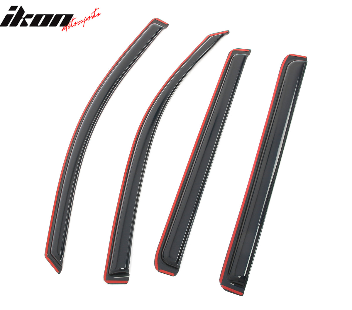 Fits 19-25 Silverado Sierra 1500 2500 3500 HD Crew Cab Window Visors In-Channel