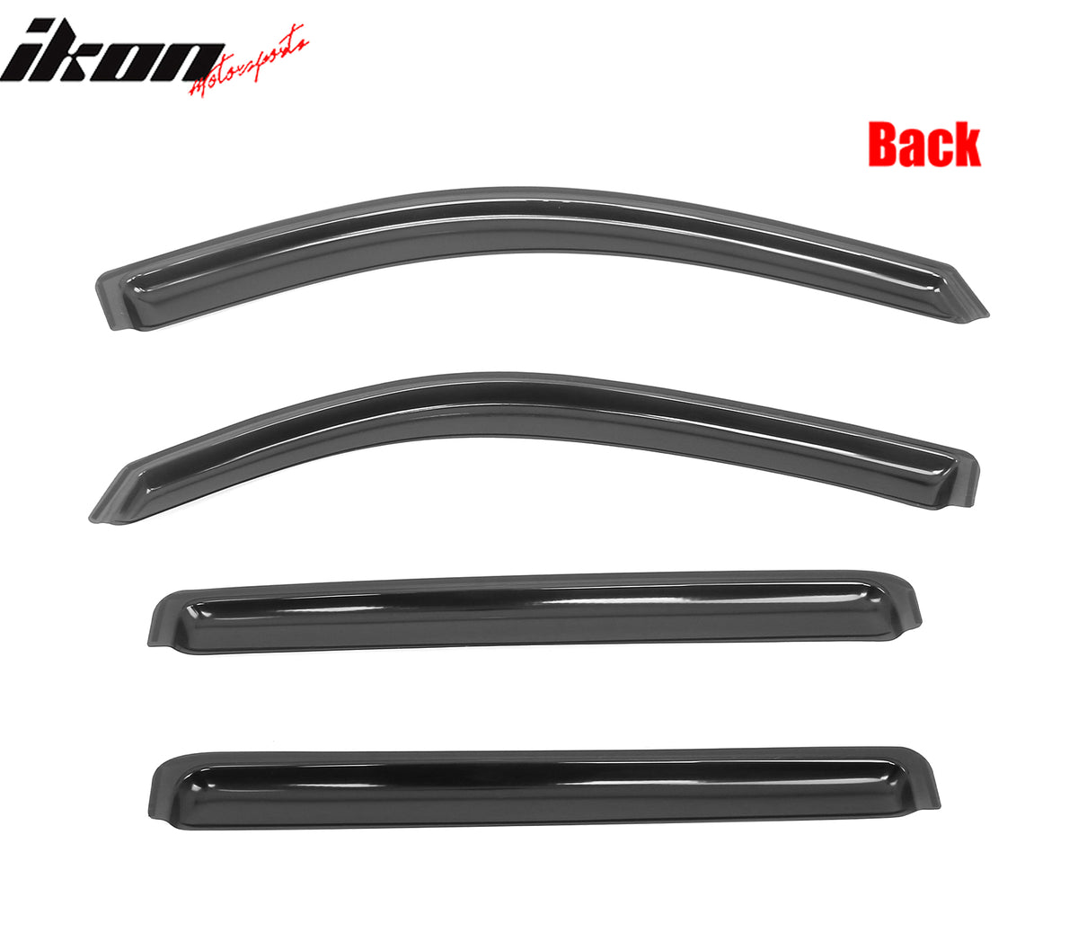 Fits 19-25 Silverado Sierra 1500 2500 3500 HD Crew Cab Window Visors In-Channel