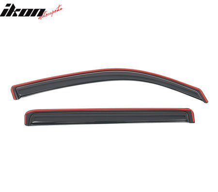 Fits 19-25 Silverado Sierra 1500 2500 3500 HD Crew Cab Window Visors In-Channel