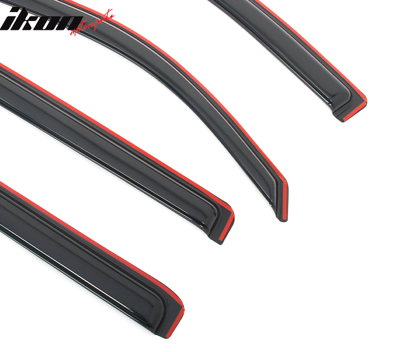 Fits 19-25 Silverado Sierra 1500 2500 3500 HD Crew Cab Window Visors In-Channel