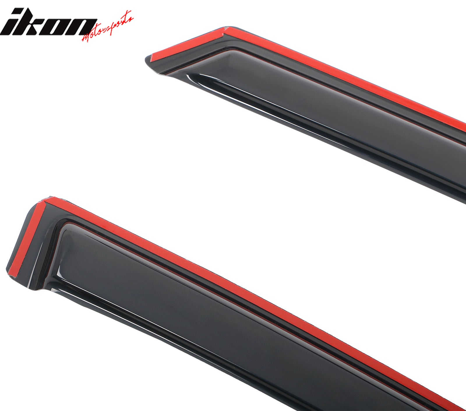 Fits 19-25 Silverado Sierra 1500 2500 3500 HD Crew Cab Window Visors In-Channel