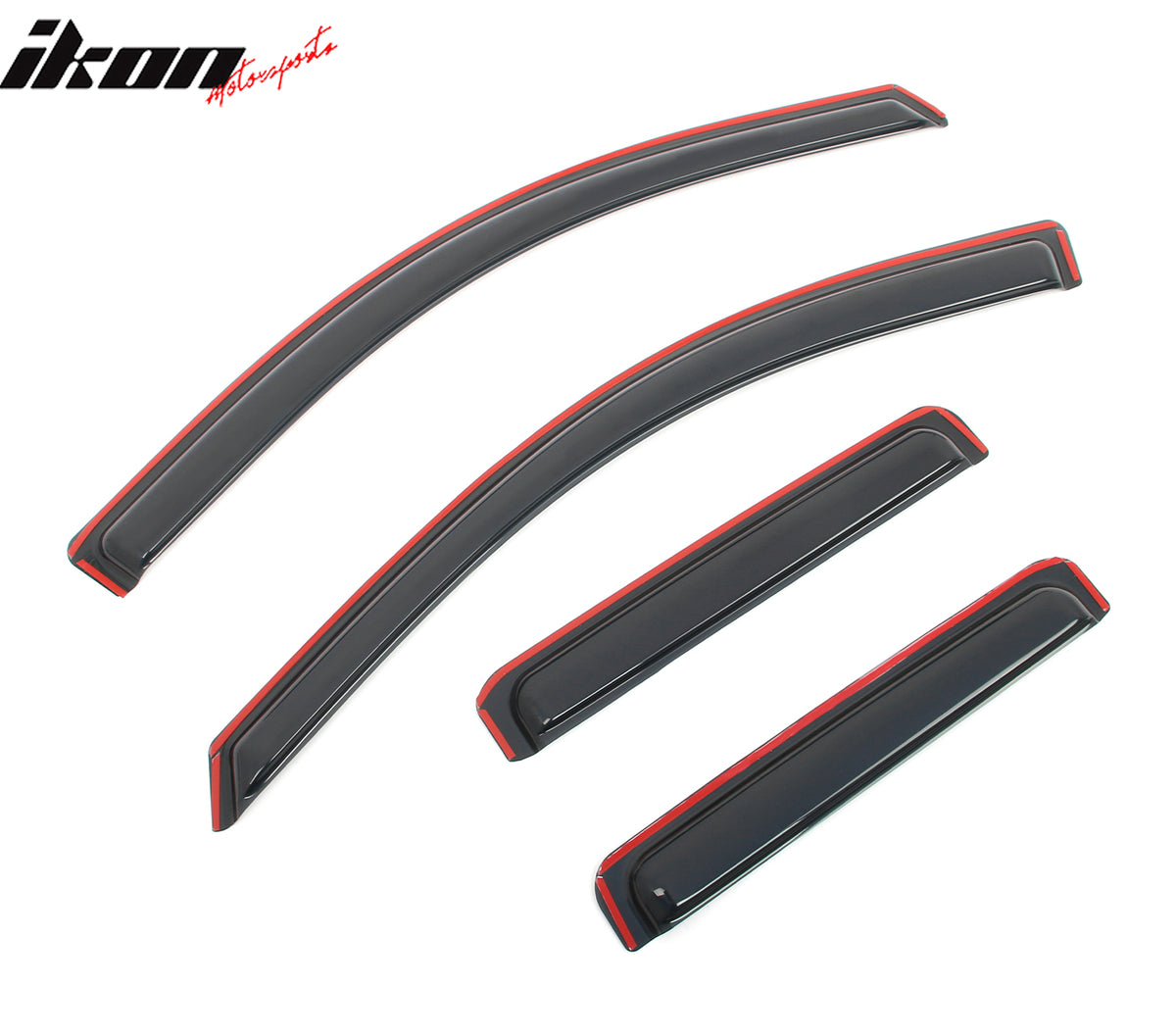 Fits 19-25 Silverado Sierra 1500 2500 3500 Extended Cab Window Visors In-Channel