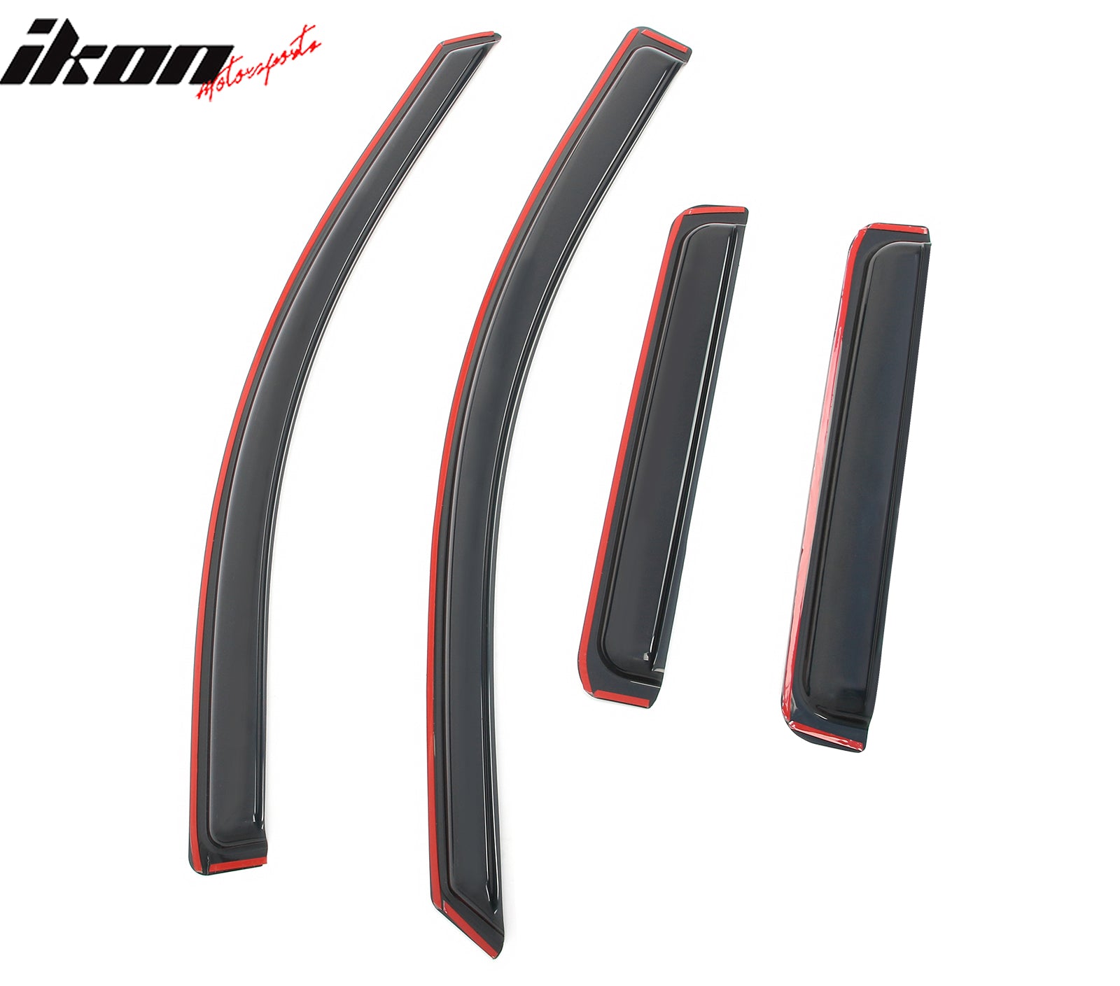 Fits 19-25 Silverado Sierra 1500 2500 3500 Extended Cab Window Visors In-Channel