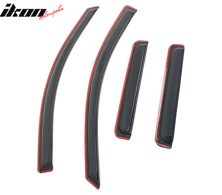 Fits 19-25 Silverado Sierra 1500 2500 3500 Extended Cab Window Visors In-Channel