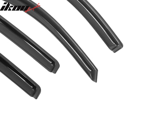 Fits 19-25 Silverado Sierra 1500 2500 3500 Extended Cab Window Visors In-Channel