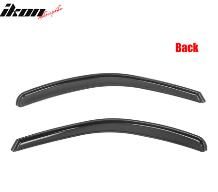 Fits 19-25 Silverado Sierra 1500 2500 3500 Standard Cab Window Visors In-Channel