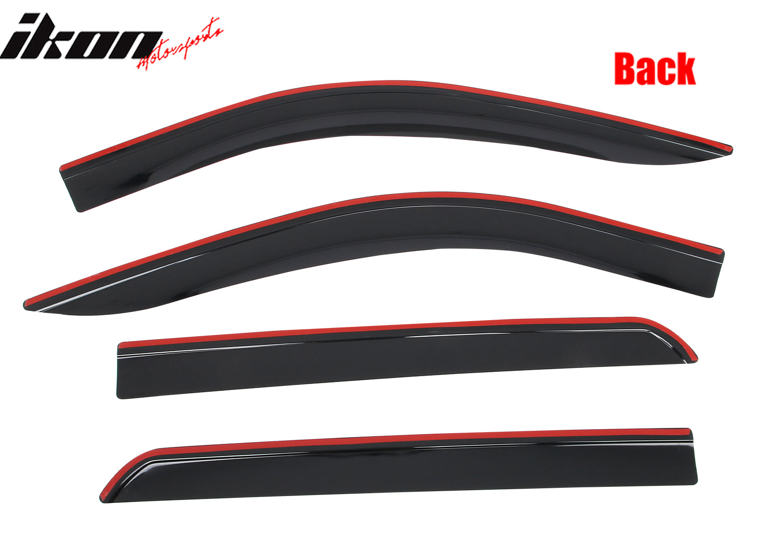 Fits 19-26 Chevy Silverado & GMC Sierra Crew Cab Low Profile Style Window Visors