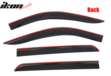 Fits 19-26 Chevy Silverado & GMC Sierra Crew Cab Low Profile Style Window Visors