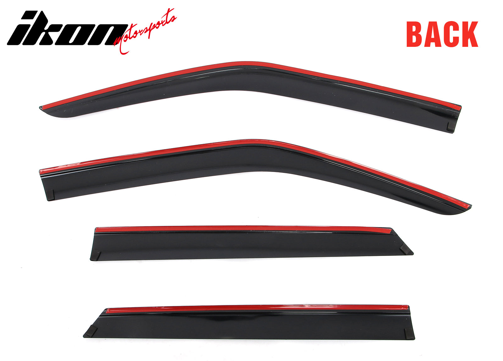 Fits 19-26 Chevy Blazer Low Profile Style Tape-On Window Visors Rain Deflectors