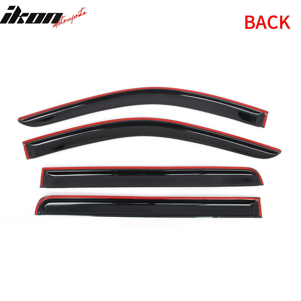 2019 - 2025 Chevy Silverado & GMC Sierra 1500 Crew Cab 4PC Window VisorsIkon Motorsports