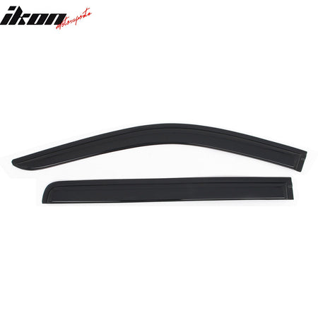 2019 - 2025 Chevy Silverado & GMC Sierra 1500 Crew Cab 4PC Window VisorsIkon Motorsports