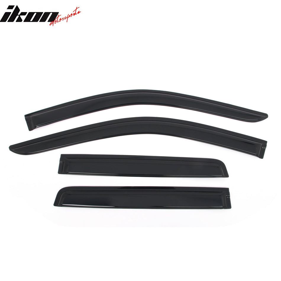 2019 - 2025 Chevy Silverado & GMC Sierra 1500 Extended Cab Window VisorsIkon Motorsports