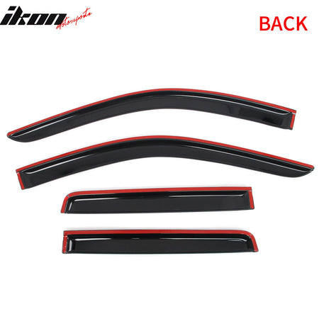 2019 - 2025 Chevy Silverado & GMC Sierra 1500 Extended Cab Window VisorsIkon Motorsports