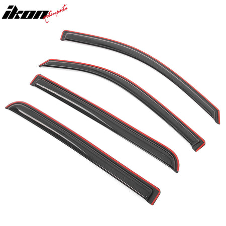 Fits 19-25 Dodge Ram 1500 Crew Cab In Channel Window Visors Sun Rain Guard Vent