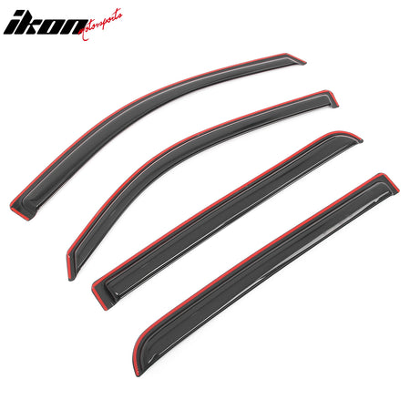 Fits 19-25 Dodge Ram 1500 Crew Cab In Channel Window Visors Sun Rain Guard Vent