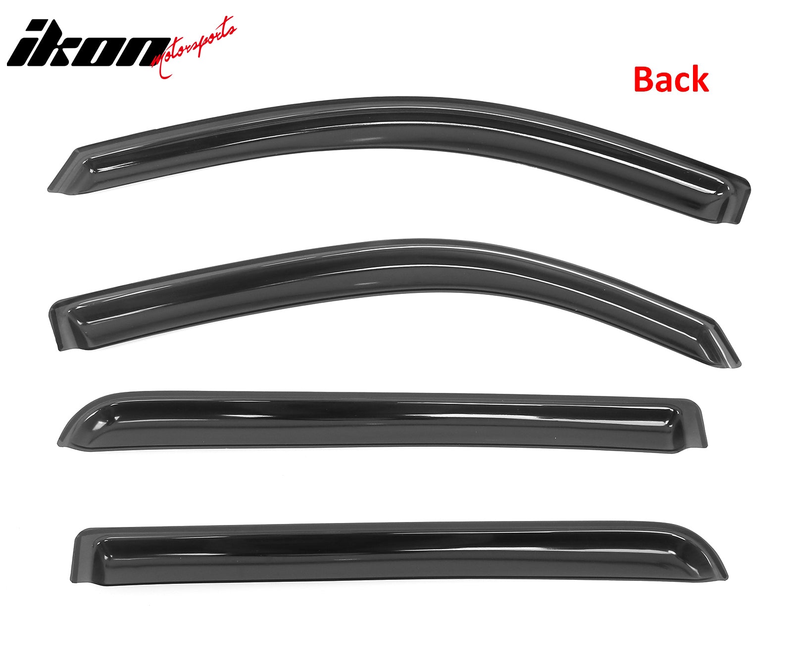 Fits 19-25 Dodge Ram 1500 Crew Cab In Channel Window Visors Sun Rain Guard Vent