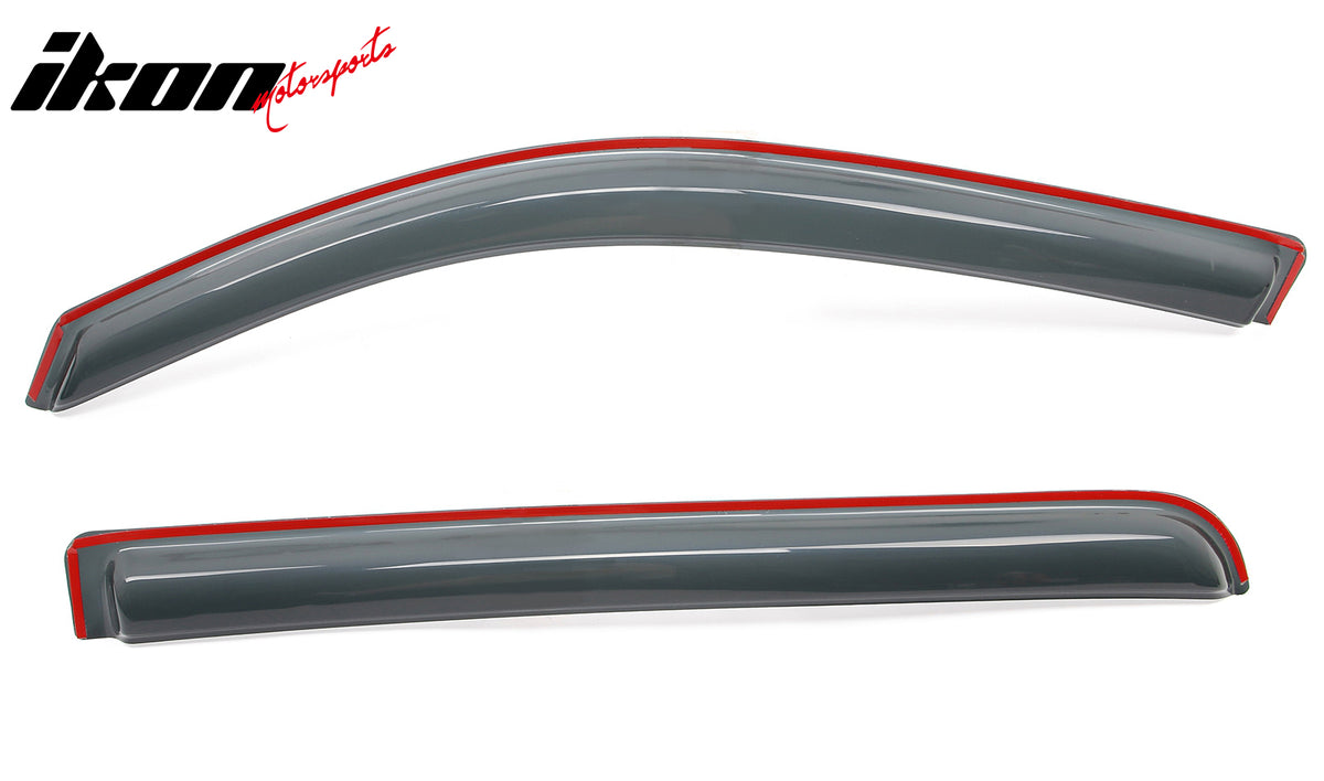 Fits 19-25 Dodge Ram 1500 Crew Cab In Channel Window Visors Sun Rain Guard Vent