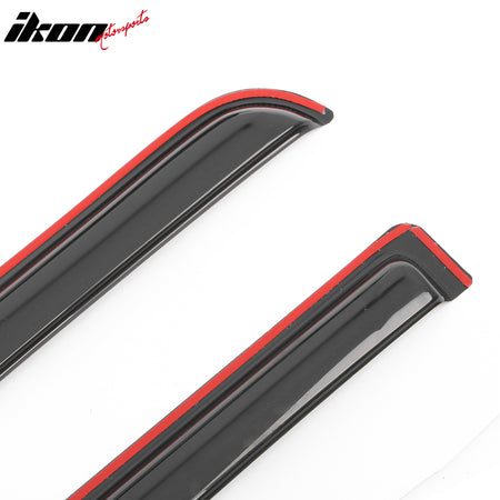 Fits 19-25 Dodge Ram 1500 Crew Cab In Channel Window Visors Sun Rain Guard Vent