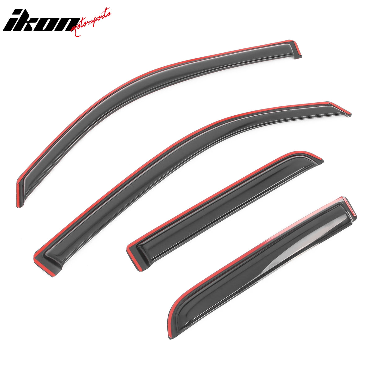 Fits 19-25 Dodge Ram 1500 Quad Cab In Channel Window Visors Wind Rain Guard Vent