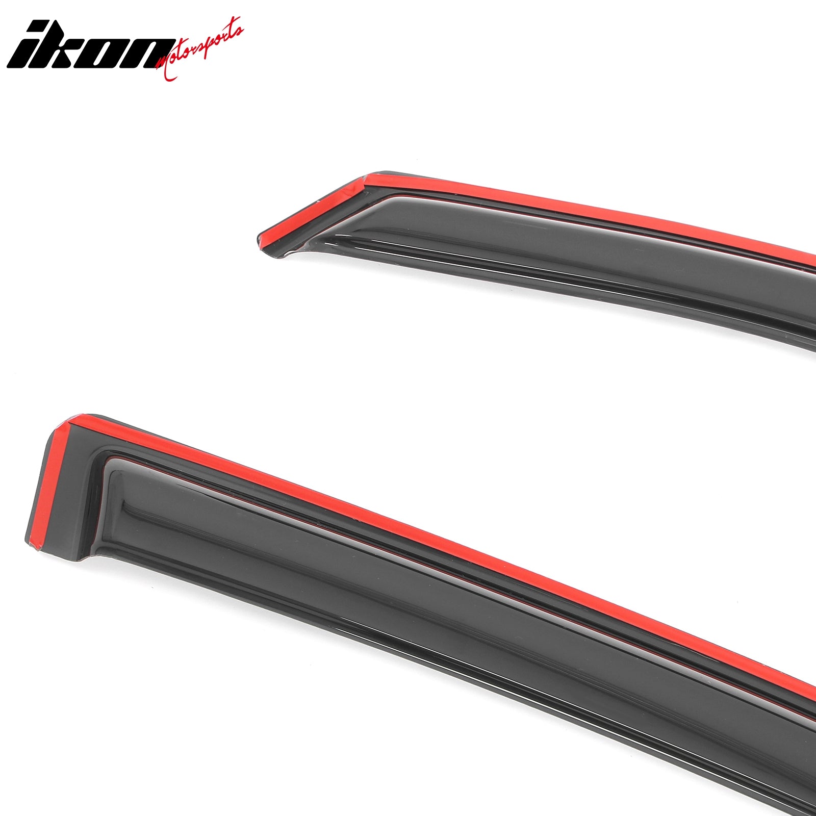 Fits 19-25 Dodge Ram 1500 Quad Cab In Channel Window Visors Wind Rain Guard Vent