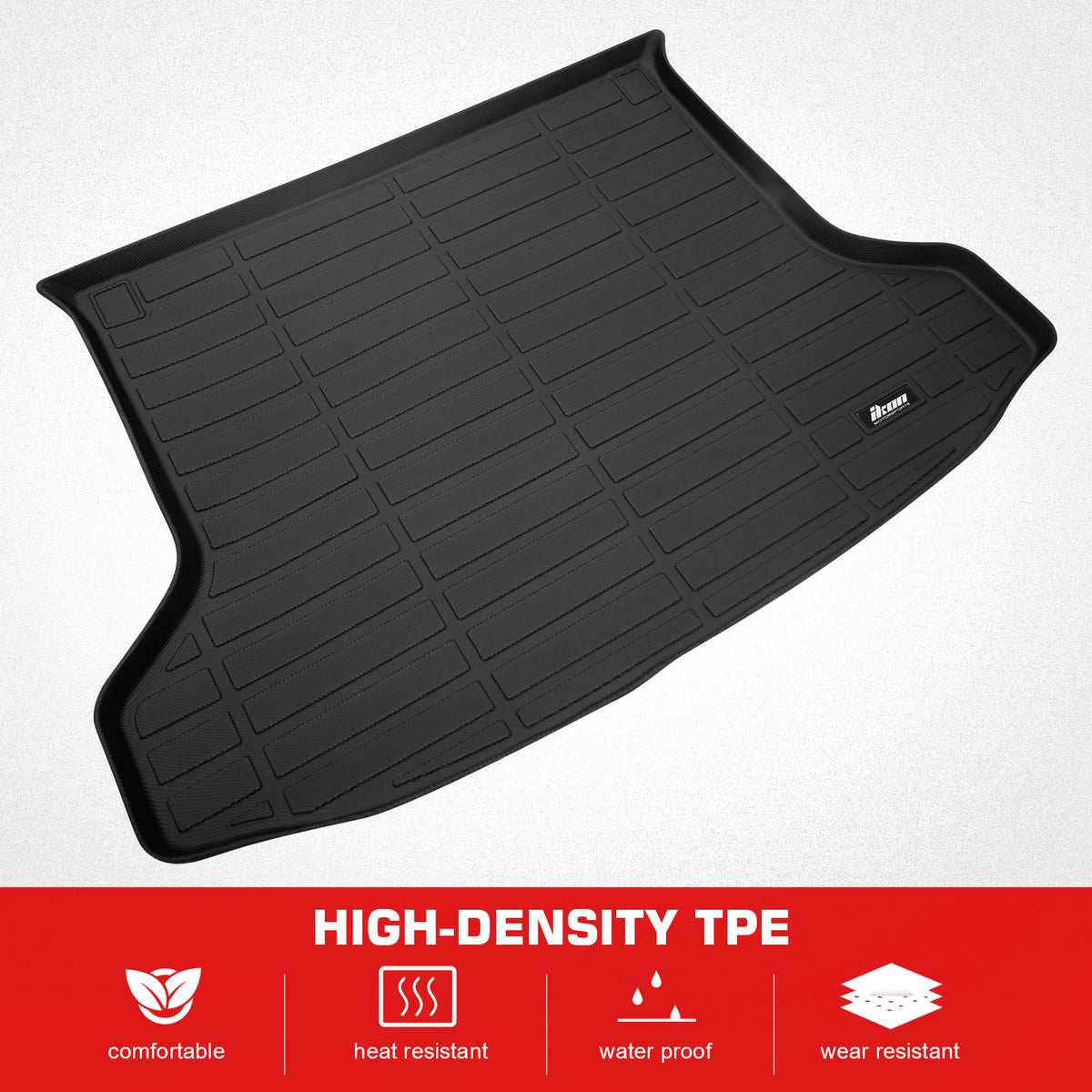 Fits 19-25 INFINITI QX50 QX55 TPE All Weather Rear Cargo Liner Trunk Tray Mats
