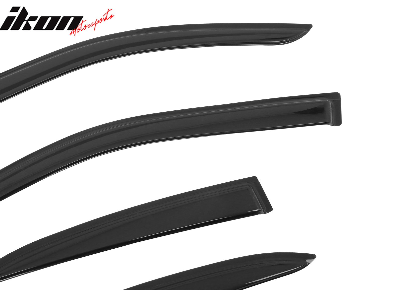 IKON MOTORSPORTS Tape on Window Visors Compatible with 2019-2025