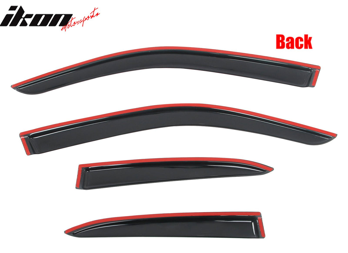 2019 - 2025 Lexus UX - Series 4PCS Tape on Window Visors Vent Rain GuardsIkon Motorsports