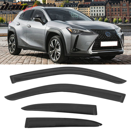 2019 - 2025 Lexus UX - Series 4PCS Tape on Window Visors Vent Rain GuardsIkon Motorsports