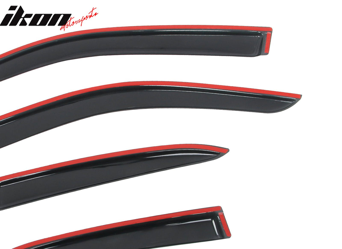 2019 - 2025 Lexus UX - Series 4PCS Tape on Window Visors Vent Rain GuardsIkon Motorsports