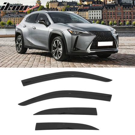 2019 - 2025 Lexus UX - Series Low Profile Style Tape on Window VisorsIkon Motorsports