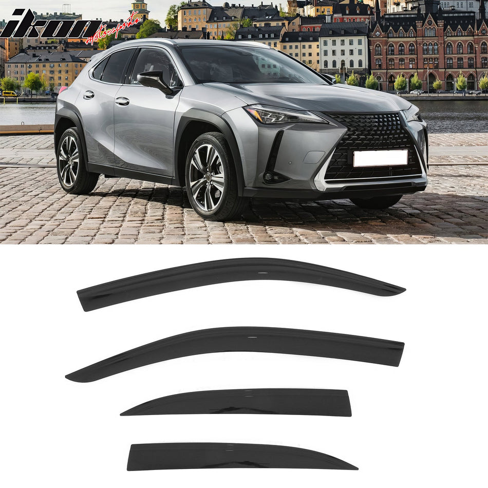 2019 - 2025 Lexus UX - Series Low Profile Style Tape on Window VisorsIkon Motorsports