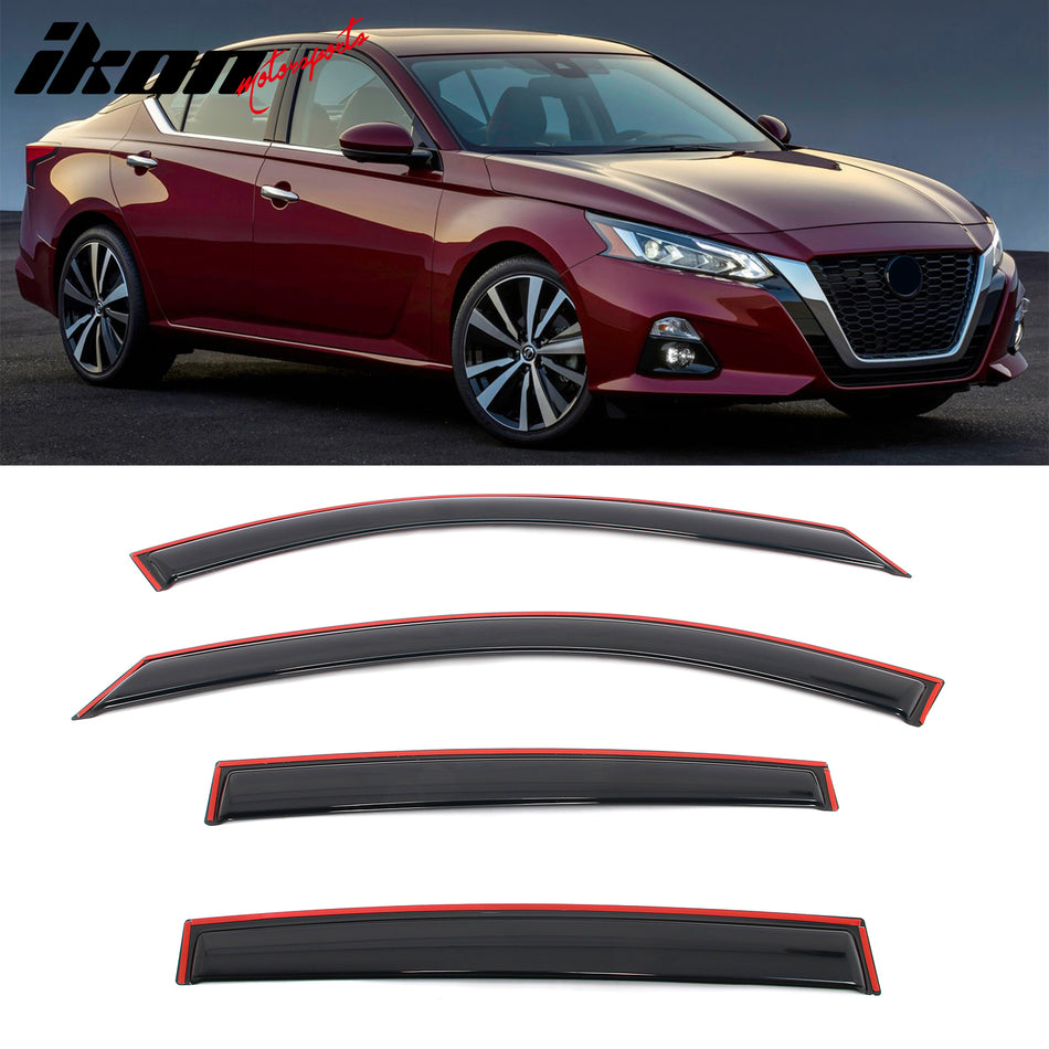 2019-2025 Nissan Altima Sedan Window Visors In-Channel Deflector Set